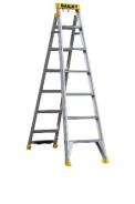 Bailey Dual Purpose Step Ladder Pro Aluminium Dp7 150kg Punchlock FS13989