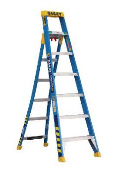 Bailey 3 In 1 Step Ladder Fibreglass Leansafe X3 2.1M 150kg FS14148
