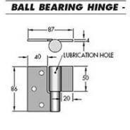 DOWNEE HINGE L/H G4L ZINC ( PAIR )