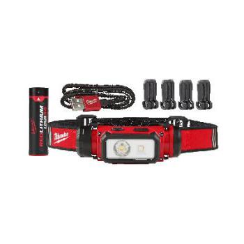 Milwaukee Redlithium Usb Rechargeable Hard Hat Headlamp 600 Lumen 3.0 Ah Kit