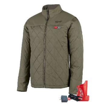 Milwaukee M12 AXIS Heated Jacket Olive Green X - S - M12HJMOGX-0S