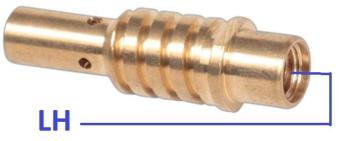 Mig Tip Holder Binzel Style #15 M6 Lh (Std) Pk2 Weldclass P3-B15TH
