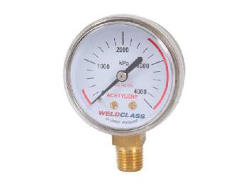 Regulator Gauge Acetylene High / Bottle Pressure 0-4,000Kpa Weldclass P4-HPACG