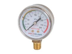 Regulator Gauge Acetylene Low / Delivery Pressure 0-200Kpa Weldclass P4-LPACG