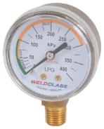 Regulator Gauge Lpg Low / Delivery Pressure 0-300Kpa Weldclass P4-LPLPG