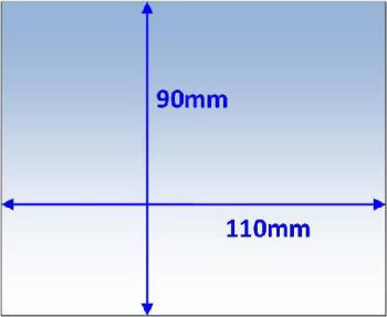 Lens Clear 110 x 90 x 1.0mm Suit Various Pk10 Weldclass P7-CL11090/10