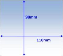 Lens Clear Outer 110 x 98mm Suit Weldguard Pk10 Weldclass P7-CL11098/10