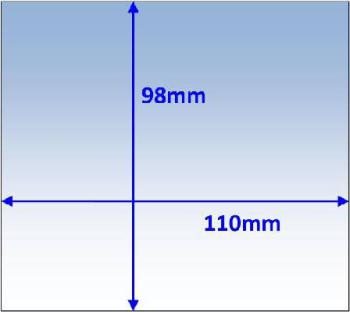 Lens Clear Outer 110 x 98mm Suit Weldguard Pk10 Weldclass P7-CL11098/10