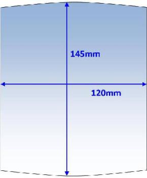 Lens Clear Outer 145 x 120mm Suit Miller Elite Pk10 Weldclass P7-CLME/10