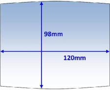 Lens Clear Outer 120 x 98mm Suit Boss Wide-View Pk10 Weldclass P7-CLTD/10