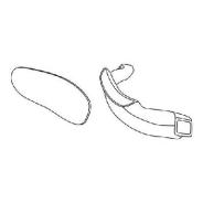 Vanguard G4 PAPR Helmet Sweatbands - Front and Back