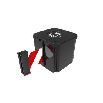 Wall Mount Retracta-Belt 7.6m - Red/White