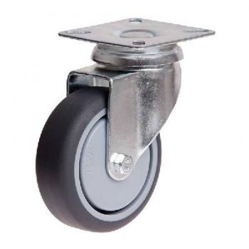 Castor 75mm Rubber Swivel S3710