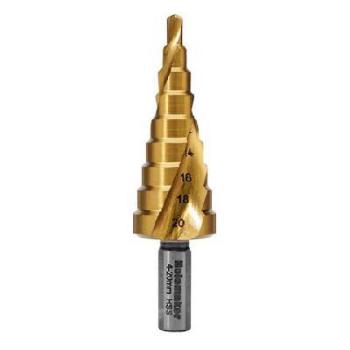 Holemaker Step Drill Spiral Flute 12 Steps 6mm Step Length 6 - 38mm - SDL6-38MM