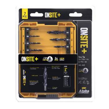 Alpha Impact 7 Piece Onsite Plus Combination Drill And Tap Set M3-M12