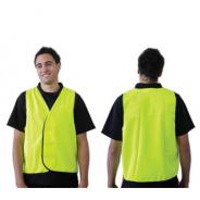 VEST SAFETY FLURO LIME/YELLOW NO TRIM SMALL