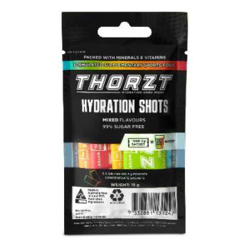 Thorzt Solo Shots - Electrolyte Hydration Powder - Mixed Flavours - 5 Pack