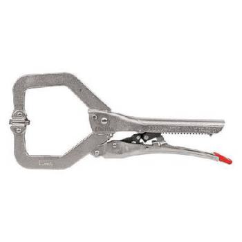Ehoma Automatic Locking Plier C Clamp  Swivel Pad 275mm - TM605-101