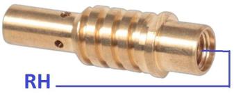 Mig Tip Holder Binzel Style #15 M6 Rh (Special) Pk2 Weldclass WC-00429