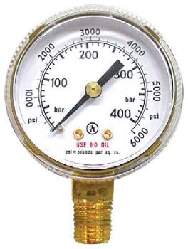 Regulator Gauge Inert / Nitrogen High / Bottle Pressure 0-40,000Kpa (Suit Wc-03400 Regulator) Weldcl