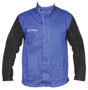 Jacket Promax Bf3 Blue Fr Leather Sleeves XL Weldclass WC-04655