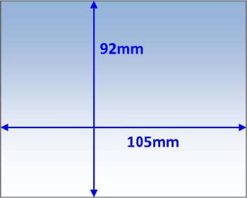 Lens Clear Inner 105 x 92mm Suit Promax 500 Pk5 Weldclass WC-05322