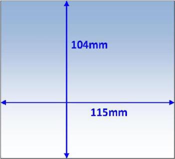 Lens Clear Outer 115 x 104mm Suit Promax 150/180/200/350 Pk10 Weldclass WC-05323