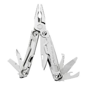 Leatherman Rev Lightweight Multi-Tool 168gm 420HC S/S Blade W/Clip - Silver - Peg