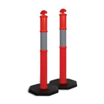 Bollard T-Top 1150mm Reflective Complete 6kg