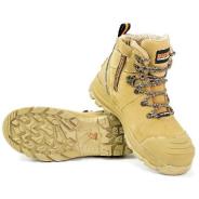 Bison Boot Xt Ankle Lace Up With Zip Wheat Aus/08