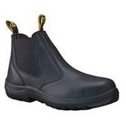 Oliver Boots Safety Elastic Sided Leather Black Size 8 34-620/8
