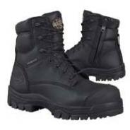 Oliver Boots All Terrain Lace Up/Zip Black Leather Size 10-1/2 45-645Z/10-1/2