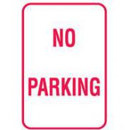 SIGN NO PARKING METAL 450mm x 600mm  832050