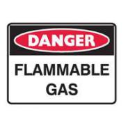 BRADY SIGN DANGER FLAM GAS MTL 450x300 832230