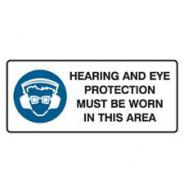 Brady Hearing And Eye Protection Sign 832253