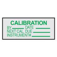 BRADY LABEL ALUMIN CALIBRATION PK25 834339