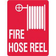 BRADY SIGN FIRE HOSE REEL 600 X 450 MTL 834067
