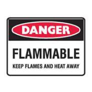 Brady Sign Danger Flammable 841421