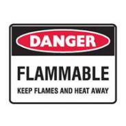 BRADY SIGN DANGER FLAMMABLE  841421