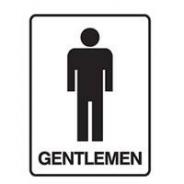 BRADY SIGN TOILET STICKER MEN 125x90 (PICTO) 841500