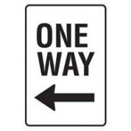 BRADY SIGN TRAFFIC ONE WAY 450 X 600MM   841876