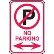 BRADY TRAFFIC & PARKING SIGN 300X450  843567