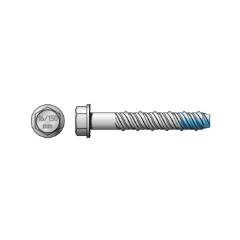 Screwbolt Blue Tip Gal M8 x 60
