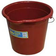 BUCKET PLASTIC H/D 10LT METAL HANDLE  Q-92012