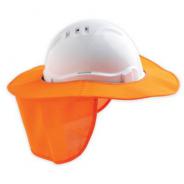 Cap Brim Cotton With Neck Flap Blue HHBB NLA
