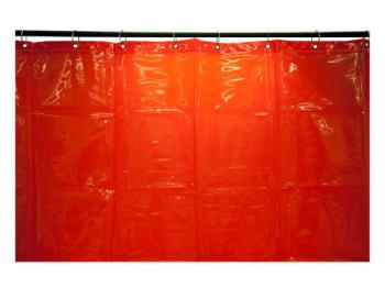 Welding Curtain 1.8 x 2.0M Red Weldclass 7-1820R
