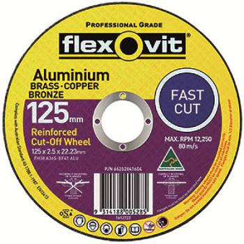 Disc C/O Alum 125 x 2.5 x 22 Flexovit 1612722