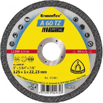Disc C/O Inox 100 x 1.0 x 16mm Klingspor A60Tz 202402