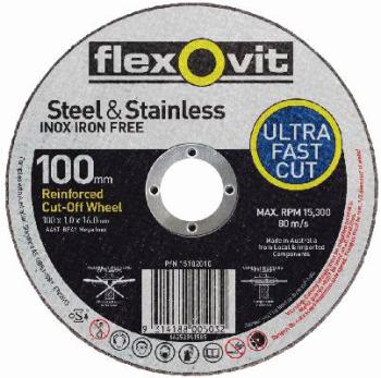 Disc C/O Inox 100 x 1.0 x 16 Flexovit 15102010