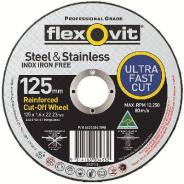 Disc C/O Inox 125 x 1.6 x 22 Flexovit 15127016